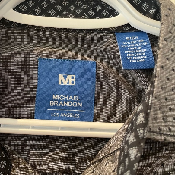 Men’s gray/black dress shirt - Picture 3 of 4